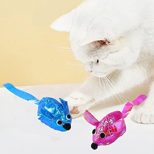 Honrane Catnip igračke, zdrave kurečke igračke za mačiće za mačke i mačiće, mačiće obojeni miševi oblik reljefnog reljefnog igranja sa Catnom mačkom interaktivnom igračkom za kućne ljubimce