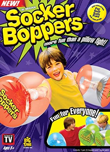Bokserski jastuci na naduvavanje Socker Boppers - jedan par Boppers – Clear, Box and Bop, izdržljiv vinil, aktivna utičnica koja pomaže u agilnosti, ravnoteži i koordinaciji, sigurna zabava u zatvorenom ili vani, odličan poklon