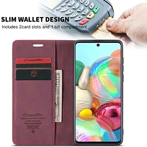 Kowauri Galaxy A31 slučaj,kožna torbica za novčanik klasični dizajn sa utorom za kartice i magnetnim