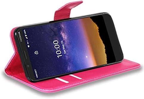 Nokia C2 Tava / C2 Tennen/Nokia 2 V Tella Case, CaseExpert® Premium kožni nosač preklopna torbica za torbicu za Nokia C2 Tava / Nokia C2 Tennen Pink