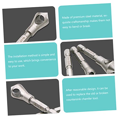 Yarnow 3pcs kosione rupe Alat za odbacivanje noža za metalne stolarske alate Metalni bušilice COARTENER rupa