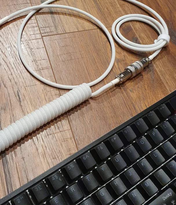 Micomaka po mjeri s dvostrukim rukavima kablom za dva rukava, ručno rađeni USB C kabel za umjetnički pleteni kablovi za mehaničku kabel za horgu za igru ​​- prilagođeni kabl tastature