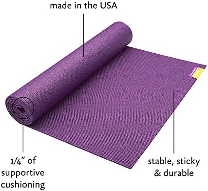 Hugger Mugger Tapas Ultra joga prostirki - izvanredan 1/4 meki jastuk, lagana, izrađena u SAD ljepljivi prostirku, izdržljivi i dugotrajni