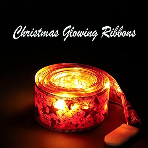 DBYLXMN Božić Ribbon Fairy Lights Božić LED svjetla dvostruka traka žičana svjetla božićno drvo dekoracija