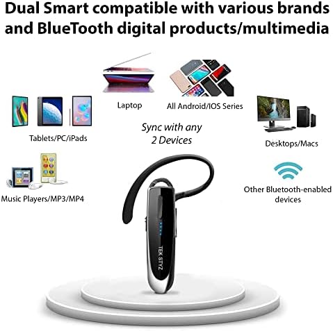 Tek Styz slušalice kompatibilne sa ASUS ROG telefonom 5S u EAR Bluetooth 5.0 bežični slušalici, IPX3 vodootporni, dvostruki mikrofoni, smanjenje buke