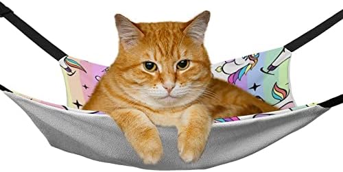 Komični jednorog za kućne ljubimce za mačke spavaći krevet s podesivim naramenicama i metalnim kukama 16,9 x13