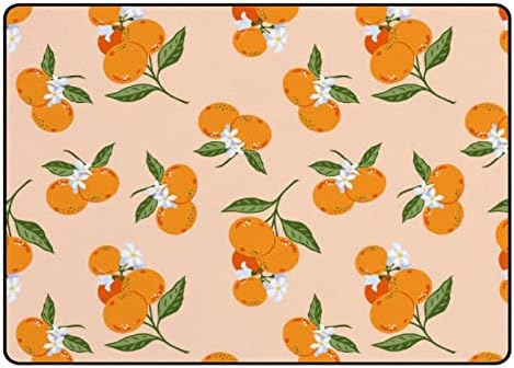 XOLLAR 80 x 58 U velikom prostoru za decu tepisi mandarina voće narandže ostavlja Meki rasadnik Baby Playmat prostirka za dečiju igraonicu dnevna soba spavaća soba