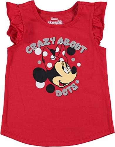 Disney Minnie Mouse Djevojke 3 komada majice i nogavice Set za malu djecu i malu djecu-crvena / bijela – siva