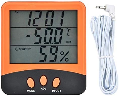 Wdbby termo-higrometar za domaćinstvo Visokoprecizni Digitalni displej elektronski termometar za unutrašnji