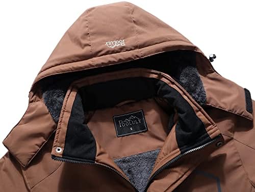 Skijaška jakna za pooluly Warm Water-otporan na kapuljač za vjetrobranske jakne za zimu