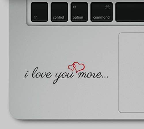 Volim te više motivacijskih životnih love quote clear vinil tiskani naljepnica za naljepnicu za laptop