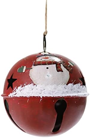 Swingting Car Viseći ukras za božićne ukrase Kreativna okrugla zvona Santa Snjegović zvona mali privjesak