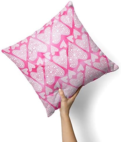 Iirov ružičasti ribolonski mojak srca - prilagođeni ukrasni kućni dekor unutarnji ili vanjski jastuk za bacanje