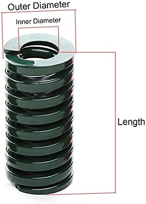 Kompresioni opruge su pogodni za većinu popravka I 1 zelenog kalupa Spring Kompresionirajte utiskivanje Die Heavy Spring Vanjski promjer 14mm x unutarnji promjer 7mm x Dužina 20-90mm