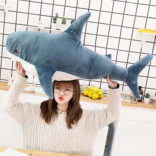 SSXGSLBH velika meka simulacija simpatična morski pas plišani igrački simpatični poklon za rođendanski jastuk