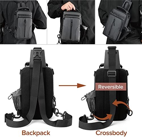 Crossbody ruksak protiv krađe torba za ramena za muškarce i žene, lagana torba za motocikle s jednim remenom