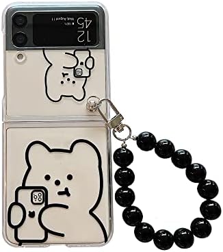 za Z Flip 4 Case narukvica narukvica slatka crtani medvjed futrole za telefon Samsung Galaxy
