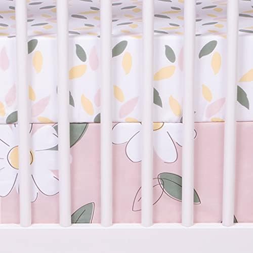 Trend laboratorija Moderna posteljina kreveta za djecu za djevojke | Lemon cvjetni četverokutni