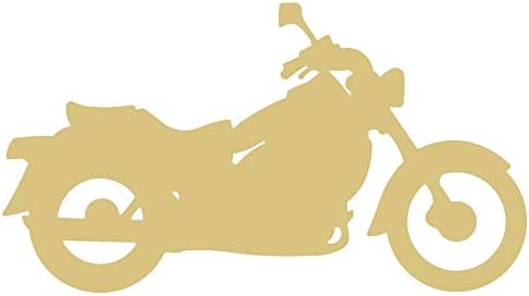 Izrez za motocikle nedovršena vješalica za drvena vrata biciklisti Club Decor zidno vješanje MDF u obliku platna stil 1