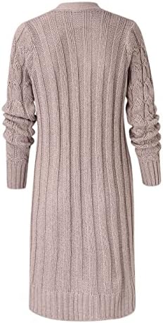 Kulywon Jesen i zima 2022 Dug prženi džemper Duks ženski džep sa punim gumbom Pamuk Cardigan Dukseri Žene