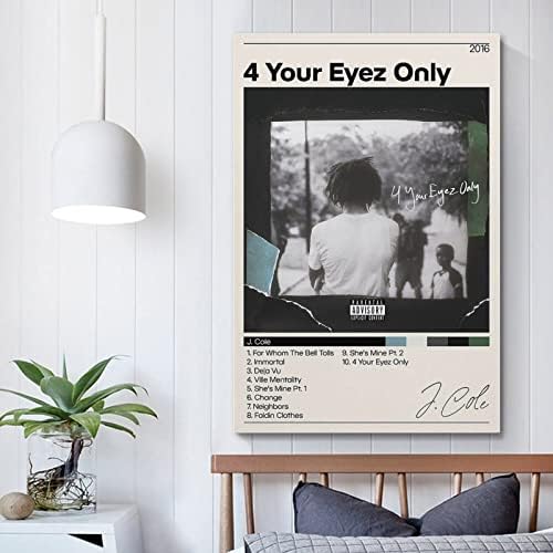 Baobaoshu J Cole Poster 4 Vaš Eyez Samo 90-ih Naslovnica albuma Poster Dekorativni slikarski platne