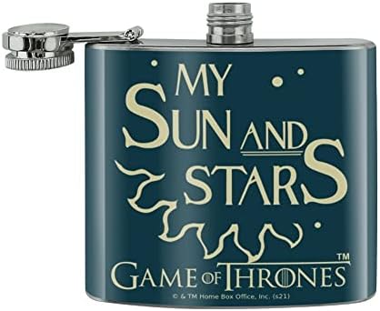 Game Of Thrones My Sun and Stars Stainless Steel 5oz Hip Drink bubrežna tikvica