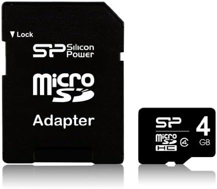 Silicon Power 4 GB microSDHC klase 4 Flash memorijska kartica sa SD adapterom SP004GBSTH004V10-SP