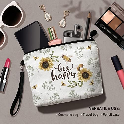 Hglian Bee Makeup Bag Inspirational Cosmetic Toiletry Organizer torbe slatka torbica sa patentnim zatvaračem za