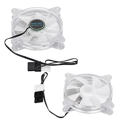 RGB ventilator kućišta, LED šareni 120mm ventilator RGB ventilator za hlađenje ABS za Desktop