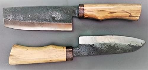 Hi Carbon 5160 kuhinjski noževi set za žene od 4 komada ručka od jasenovog drveta sa prekrasnom