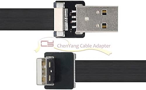 Xiwai 0.2m up uglovan USB 2.0 Tip-a mužjak za tipi - muški podaci Slim Slim FPC kabel 90 stupnjeva za FPV i skener i pisač