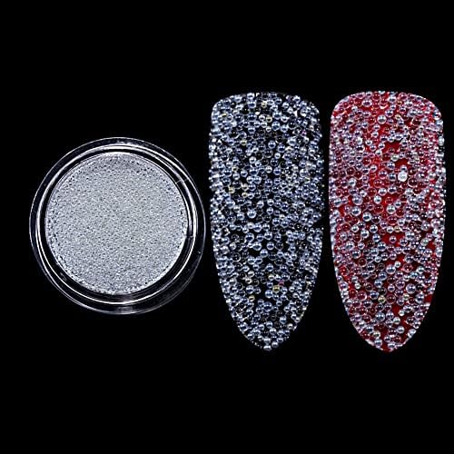 Mesiyun 3d nail Art perle s vodenim mjehurićima AB stakleni nakit Gems Micro Pixie kavijar DIY dekoracije 4Boxes