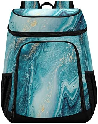 xigua apstraktni ruksak za hlađenje od okeanskog mramora velikog kapaciteta izolovana torba za hlađenje otporna na nepropusnost za piknik, kampovanje, ribolov, 30 limenki