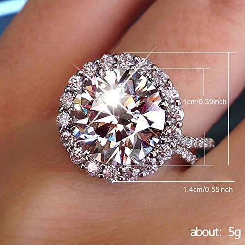 Z Nakit moda Ženska cirkonija Bling Diamond Angažiranje vjenčanih prstena Muški i ženski pokloni