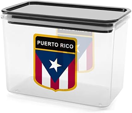 Portoriko Zastava Kontejneri Za Skladištenje Hrane Plastične Prozirne Kutije Za Odlaganje Sa Zaptivnim Poklopcem