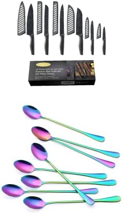 Marco Almond KYA39 Setovi kuhinjskih noža + Kya55 Rainbow Titanium kašike sa dugom ručkom