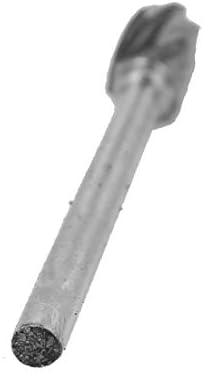 X-DREE 6mm rezni prečnik 3mm okrugla izbušena rupa volframov čelik čvrsti karbid rotacioni fajl Set alata 10kom (6mm rezni prečnik juego de herramientas de archivo rotatorio de acero de tungsteno de vástago redondo