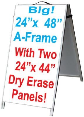 NEOPlex 24 x 48 Aluminijumska tabla za sendviče sa trotoarom a-frame znak sa pločama za umetanje