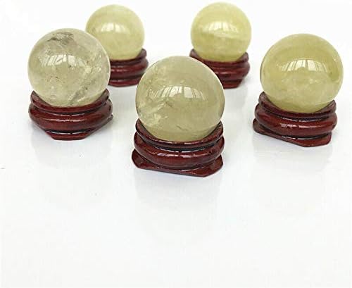 Zym116 1pcs 27-30mm prirodne citrinske kuglice žuta kvarcna kristalna sfera kristalna kugla