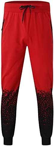 Miashui Boy 10 Muški prozračni džep sa zatvaračem Sportske gradijentne pantalone za žito Slim Ležerne muške hlače Memori