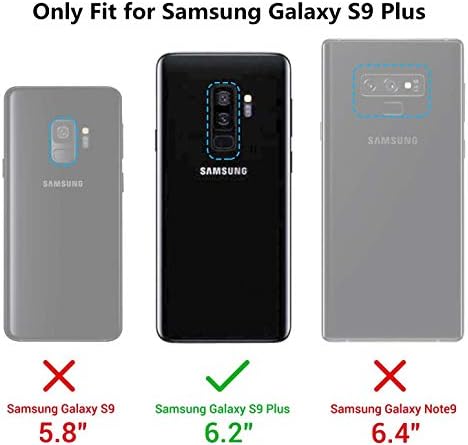 iCoverCase za Samsung Galaxy S9 Plus novčanik slučaj, Premium PU Magnetic kožna kartica Slots Holder nositi