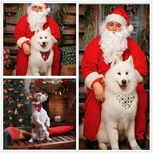 Dog Bandana Psinski pokloni za Božić, rođendan - Pamuk trokut šal za pse, pribor za kućne ljubimce