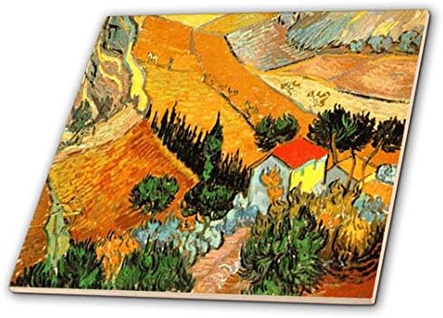 3drose ct_48156_1 Van Gogh pejzaž-keramička pločica, 4-inč
