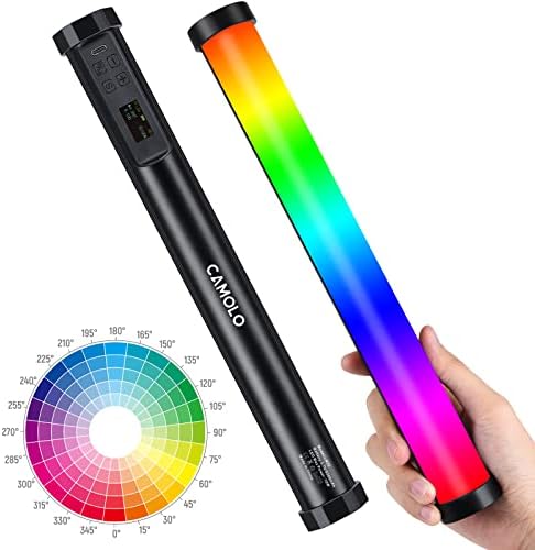 CAMOLO RGB ručni svjetlosni štapić prijenosni LED Video svjetlo u punoj boji 5200 mAh baterija