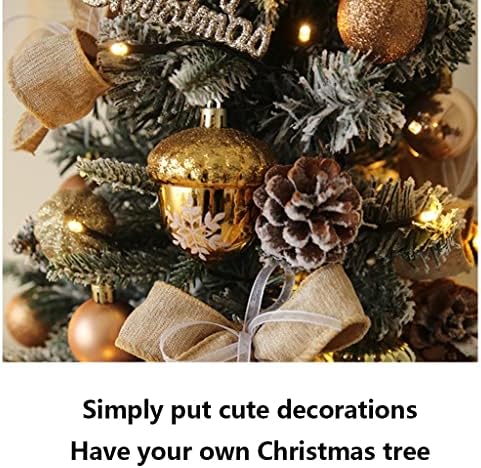Indyah Božićne umjetno mini božićno drvce, umjetno božićno drvce sa borovom konusom, pogodno