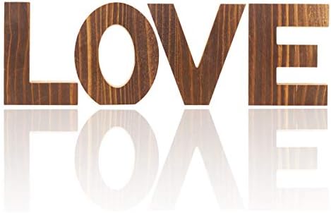 Nevolji s više obojenih drvenih bloka ljubavi, ukrasni drveni rezoirani slova