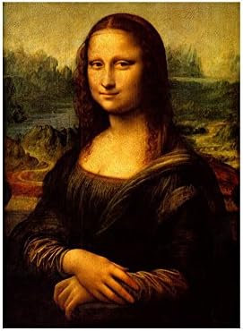 Alonline Art-Mona Lisa Leonarda Da Vincija | Print on Canvas | Ready to Frame / 12x17 - 30x42cm / Wall Art