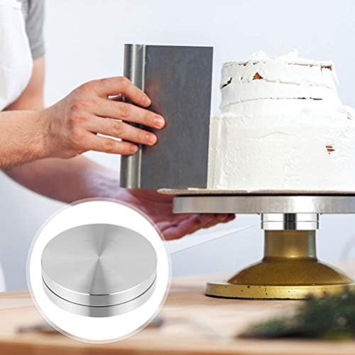 Hemoton Snack serviranje pladanj Cake Decorating gramofon Aluminijska legura okretni stalak za torte ležaj trpezarijski