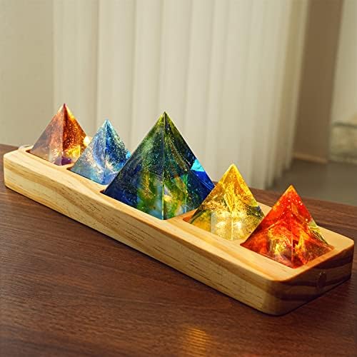 5 boja kristalne orgone, kristalna piramida za pozitivne energije prirodne ljekovitostiranje dragulja i kristala