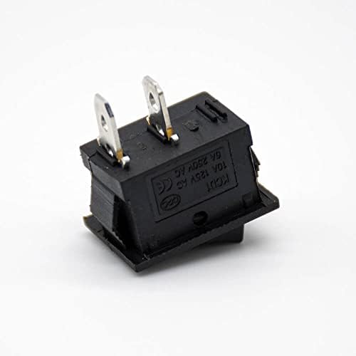 GXMRHWY 30PCS Rocker prekidač sa svjetlom 2 Pozicija 2 pin za lemljenje kabela KCD1-101 Mount